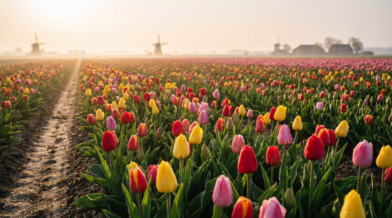 Champs de tulipes en Hollande : où, quand et comment les admirer en 2026
